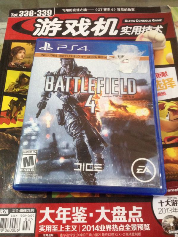 PS4  戰(zhàn)地4 戰(zhàn)地風(fēng)云 美版 初版