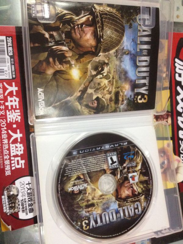 PS3 COD3 使命召喚3 美版 初版