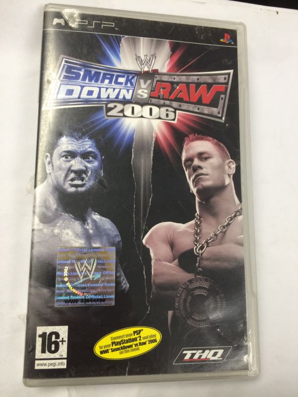 psp WWE SmackDown vs Raw 2006 美國摔角聯盟 wwf 世界摔跤娛樂
