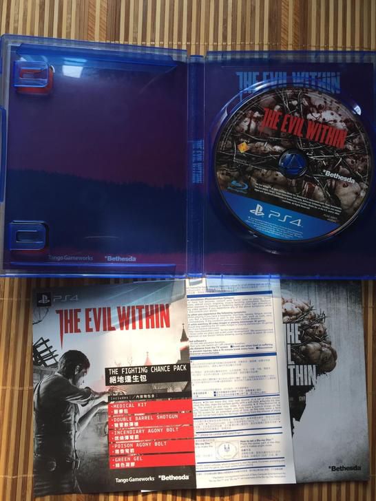 惡靈附身The Evil Within 港版中文初回 箱說紙全