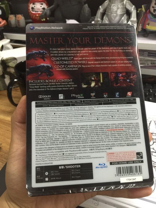 Darkness II 黑暗領域2 港行 鐵盒 