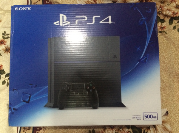 ps4主機500g黑色港版型號1206箱說全
