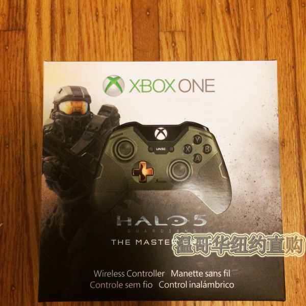 全新 XboxOne精英 光環(huán)5 月光白 士官長 限定手柄 原裝