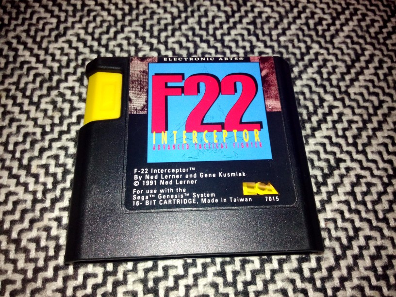 世嘉MD原裝卡帶 F22攔截機