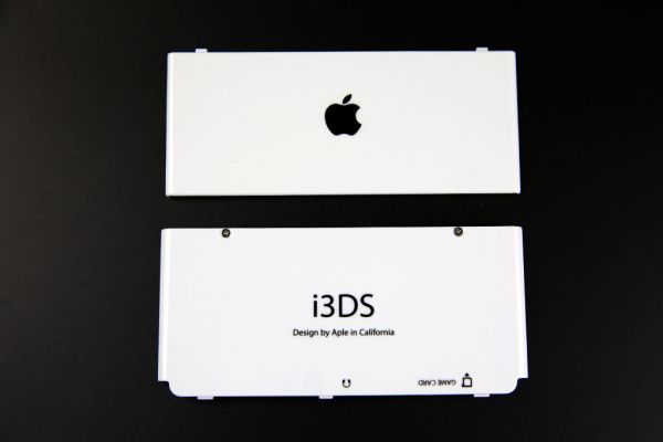包郵 任天堂NEW 3DS彩殼；新小三專用外殼；致敬蘋果版