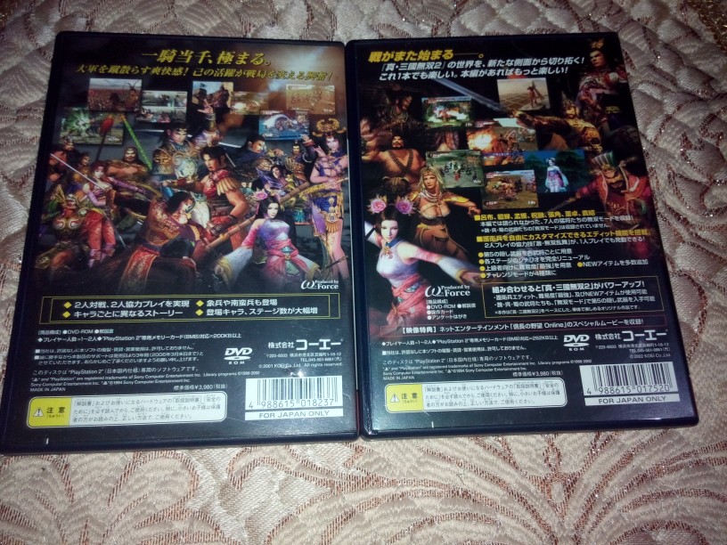 PS2真三國無雙2+猛將傳 原裝日版