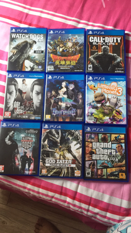 如龍極+熱血無賴+噬神者2+gta5+奧丁領域+小小大星球+看門狗+勇者斗惡龍+黑色行動3