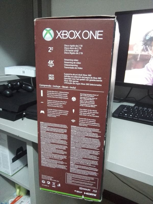 xboxone s 2T 戰爭機器 紅色 限定版 全新未拆封