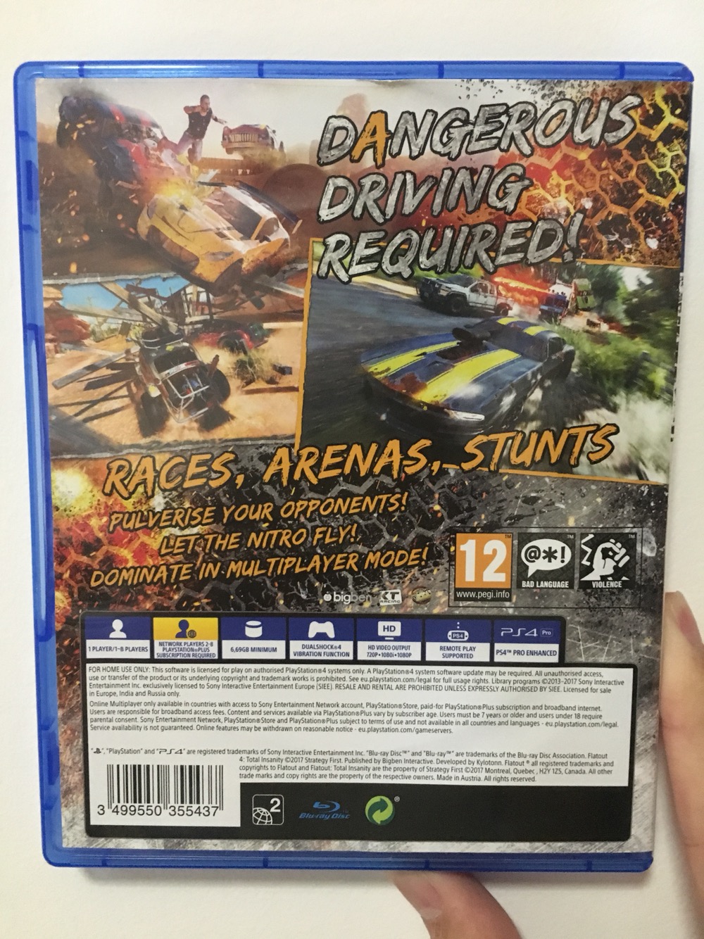 PS4游戲橫沖直撞4 FlatOut4實體光盤簡繁中文