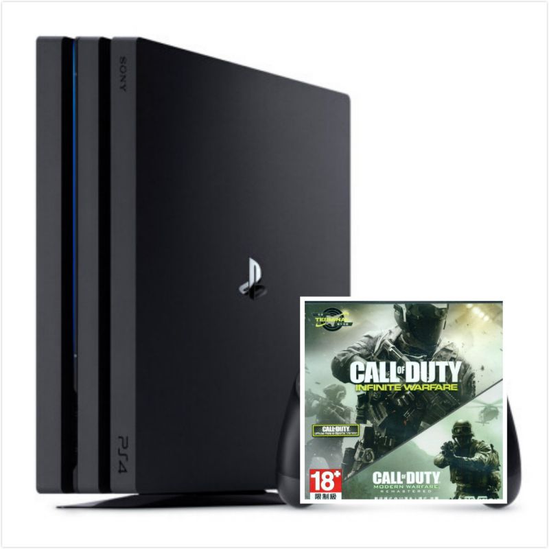 PS4PRO港版黑色+使命召喚合集套裝