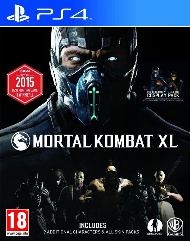 PS4真人快打XL 歐版英文 熱賣游戲
